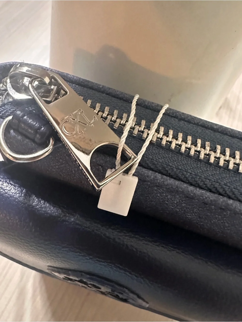 Christian Lacroix Indigo Denim Phone Crossbody Wristlet - Picture 5 of 7